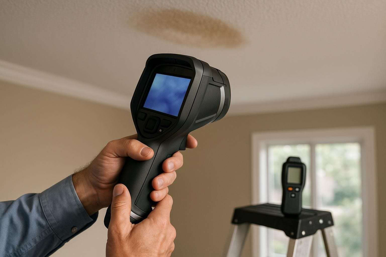 When a Ceiling Stain Is Dry: Using Infrared Scans to Trace the Leak